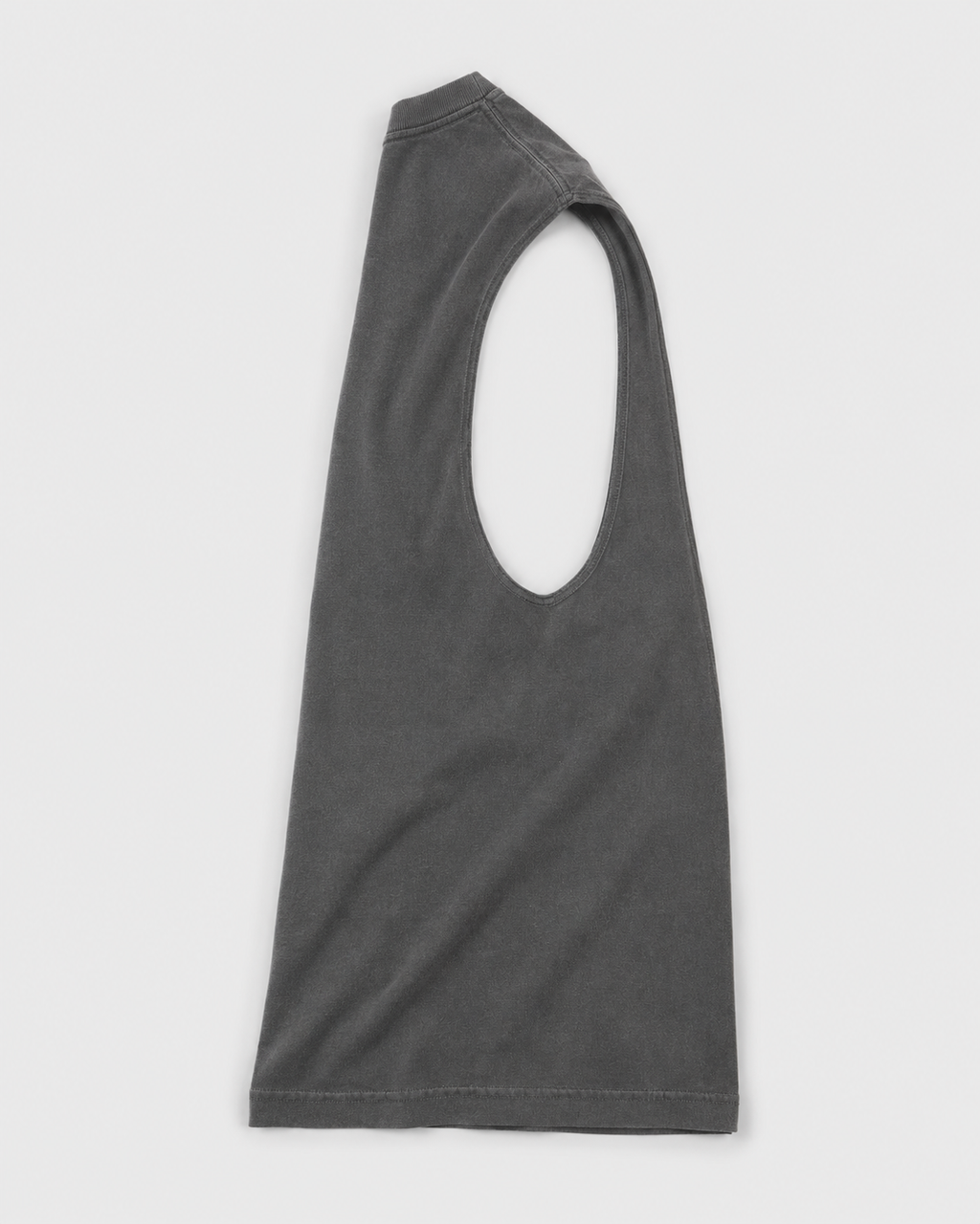 Classic Logo Unisex Cutoff Tank - Faded Black