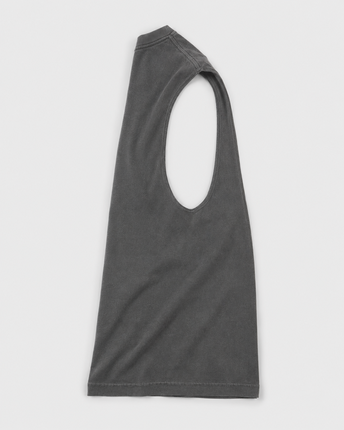 Classic Logo Unisex Cutoff Tank - Faded Black