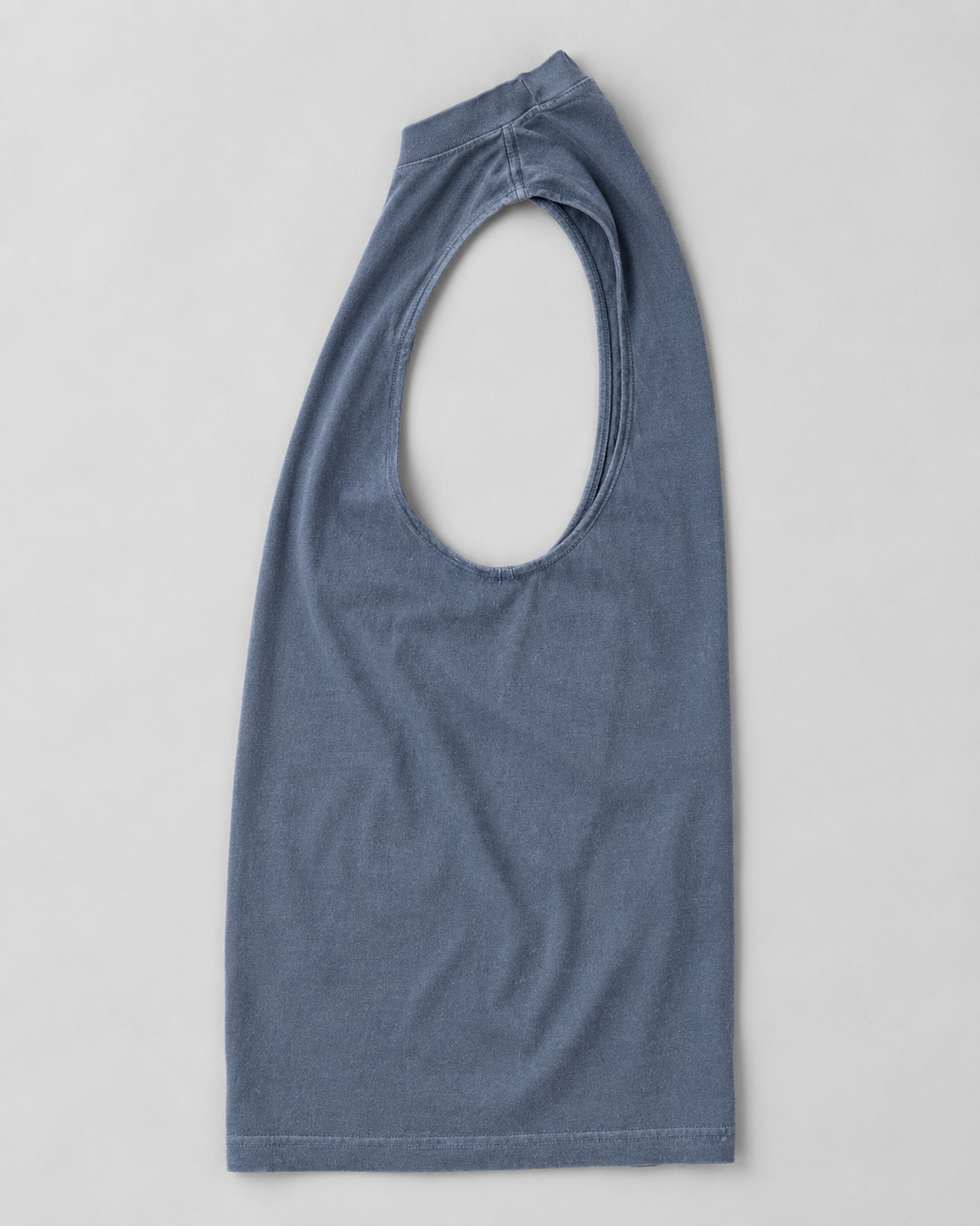 Classic Logo Unisex Cutoff Tank - Faded Navy