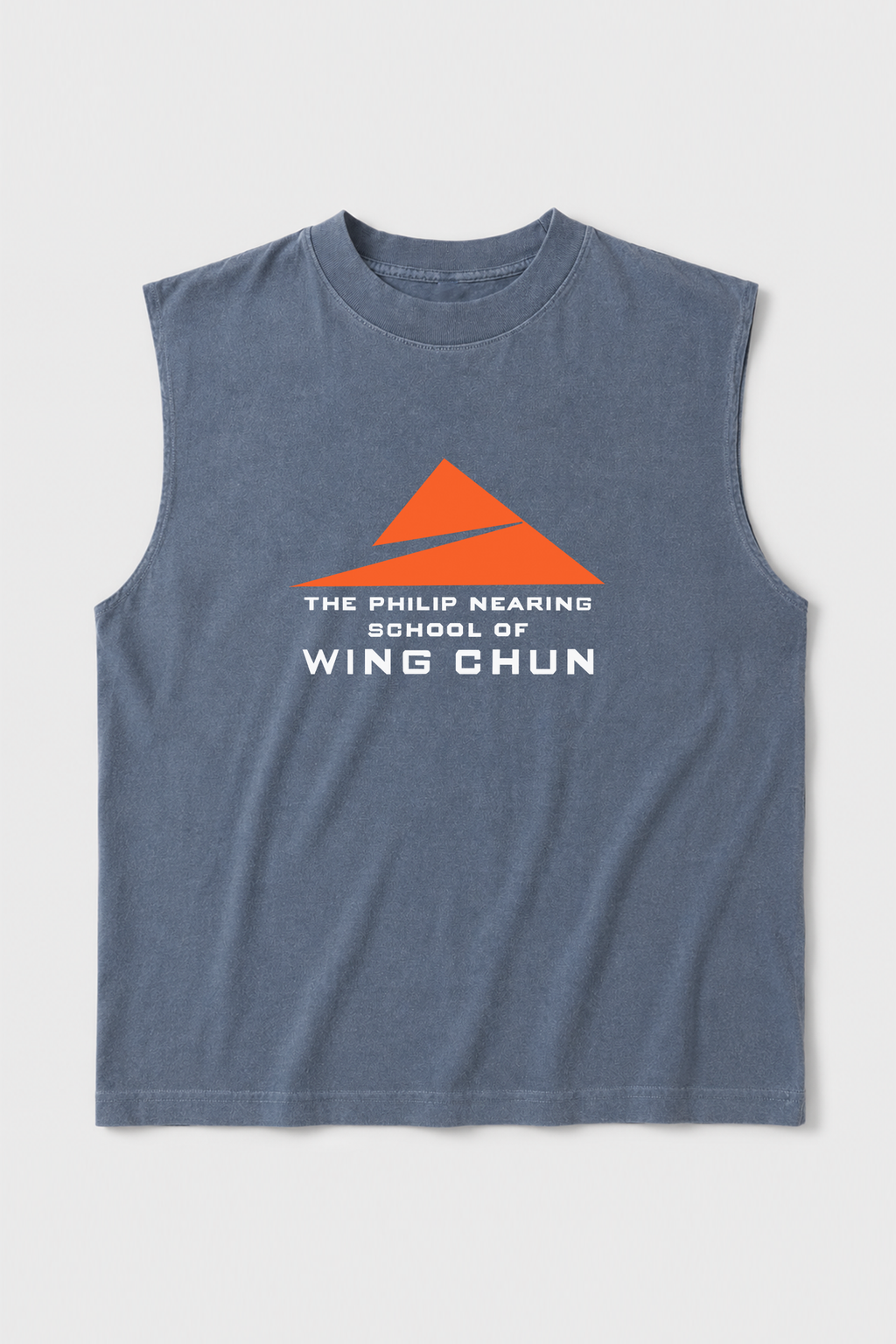 Classic Logo Unisex Cutoff Tank - Faded Navy